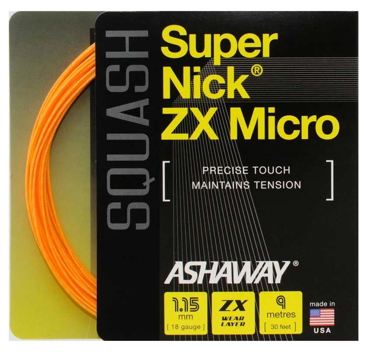 Ashaway SuperNick ZX Micro 18 1.15mm Squash Set 4 Ashaway SuperNick ZX Micro 18 1.15mm Squash Set - Image 2
