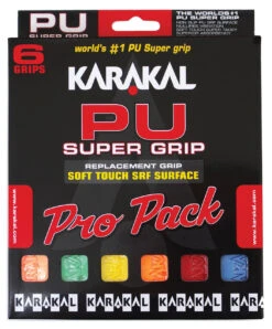 Karakal PU Super Grip Universal Replacement Grip 6 Pack
