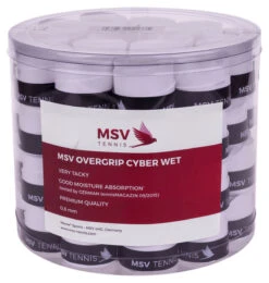 MSV Cyber Wet Overgrip 60 Pack -Sports Store msv cyber wet overgrip 60 pack white 58663.1709822233