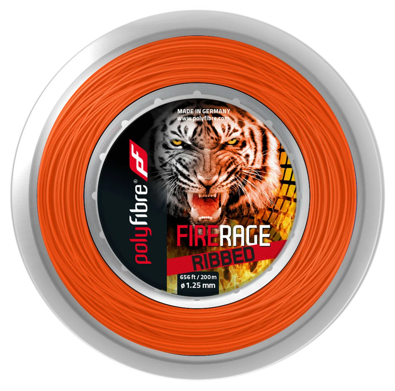 Polyfibre Fire Rage Ribbed 16L 1.25mm 200M Reel