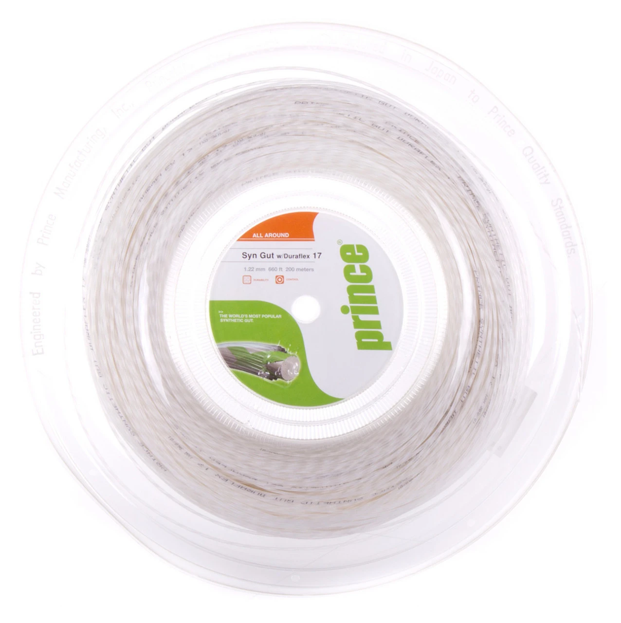 Prince Synthetic Gut Duraflex 15L 1.35mm 200M Reel 3 Prince Synthetic Gut Duraflex 15L 1.35mm 200M Reel