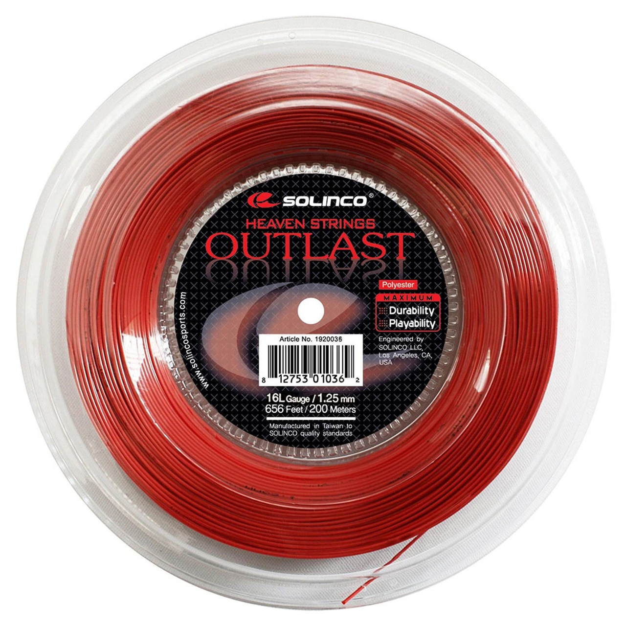 Solinco Outlast 16L 1.25mm 200M Reel 3 Solinco Outlast 16L 1.25mm 200M Reel