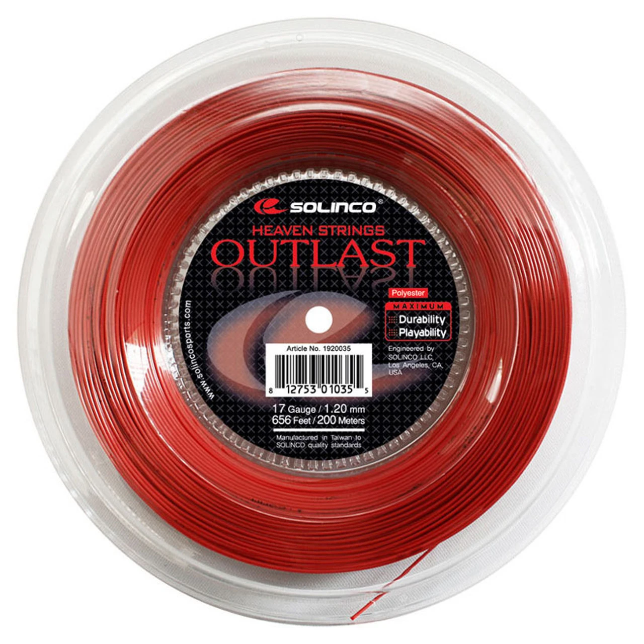 Solinco Outlast 17 1.20mm 200M Reel 3 Solinco Outlast 17 1.20mm 200M Reel