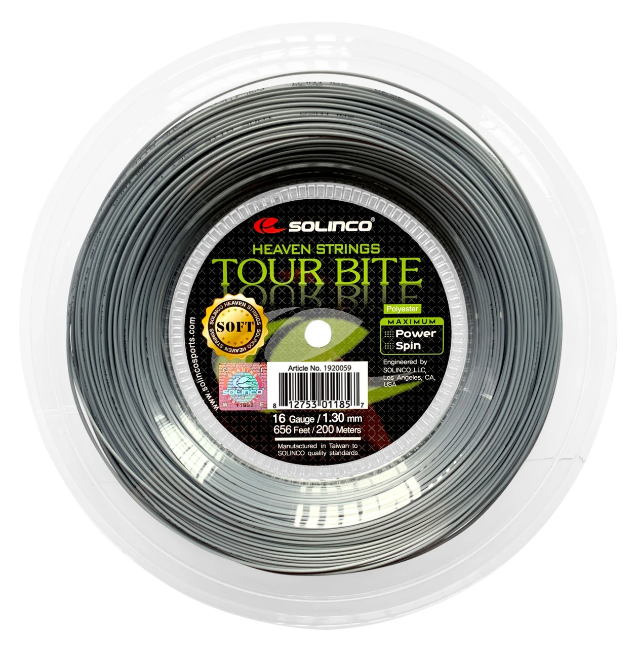 Solinco Tour Bite Soft 16 1.30mm 200M Reel 3 Solinco Tour Bite Soft 16 1.30mm 200M Reel
