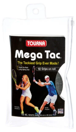 Tourna Mega Tac XL Overgrip 10 Pack -Sports Store tourna mega tac xl overgrip 10 pack black 65387 62315.1698772007