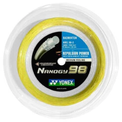 Yonex Nanogy 98 0.66mm Badminton 200M Reel -Sports Store yonex nanogy 98 0 66mm badminton 200m reel yellow 80024 40455.1698769919